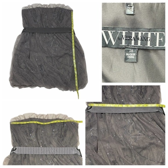 TULLE Dress with Sequin Applique and Bubble Hem - Picture 4 of 12